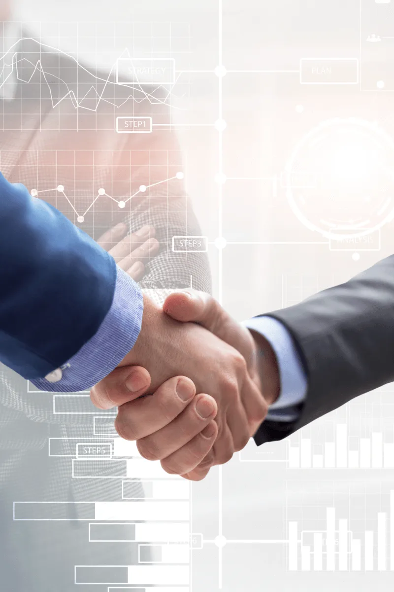 company trust and agreement handshake